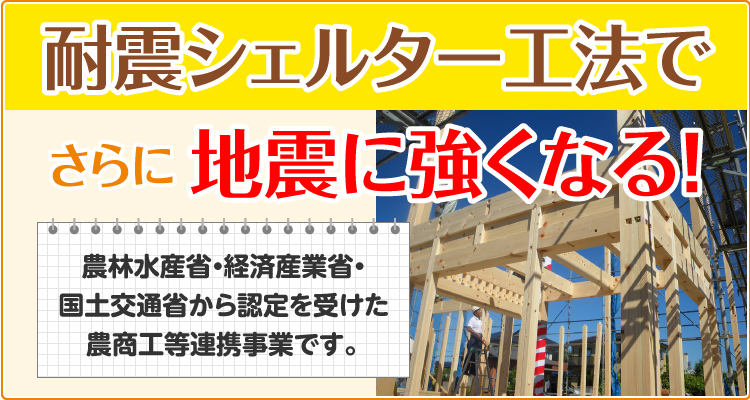 地震に強い構造 耐震シェルター工法の家