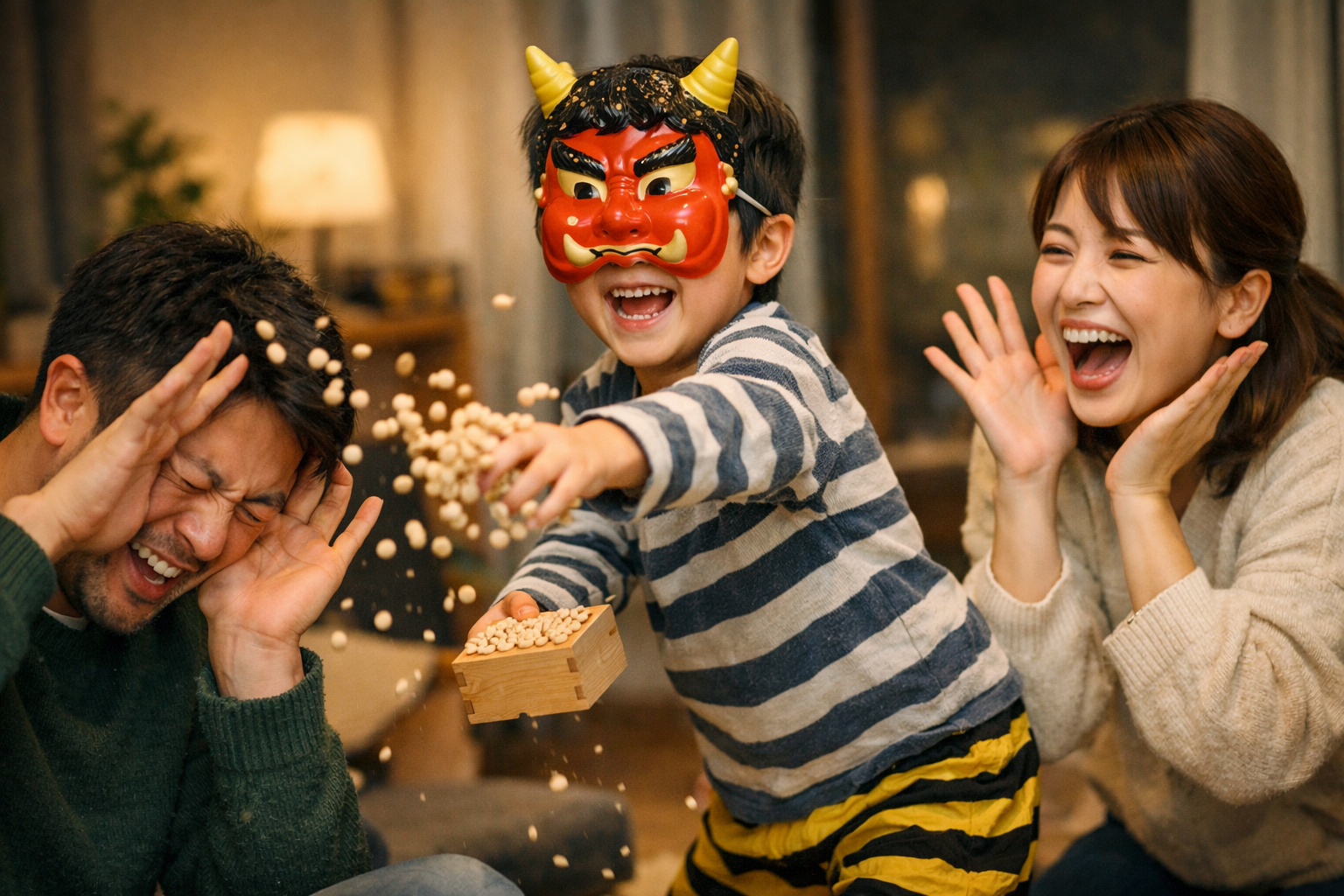 節分は、家の中で英雄が生まれる日